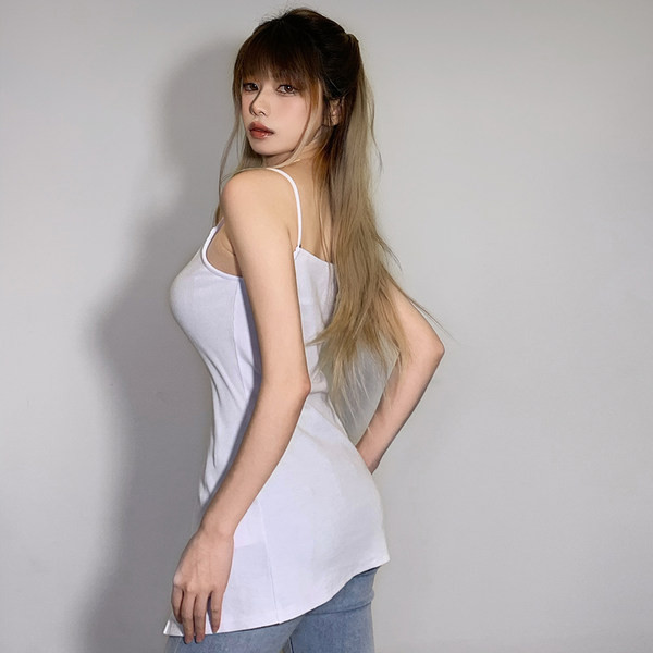 Naiste vabaaja topp nööpide ja õhukeste rihmadega