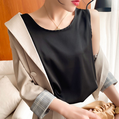 Casual γυναικείο φανελάκι με οβάλ λαιμόκοψη - απλό μοντέλο