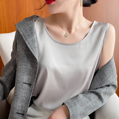 Casual γυναικείο φανελάκι με οβάλ λαιμόκοψη - απλό μοντέλο