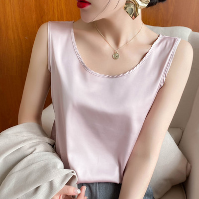 Casual γυναικείο φανελάκι με οβάλ λαιμόκοψη - απλό μοντέλο