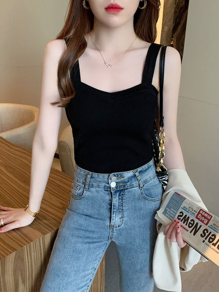 Suvine laiade rihmadega naiste topp