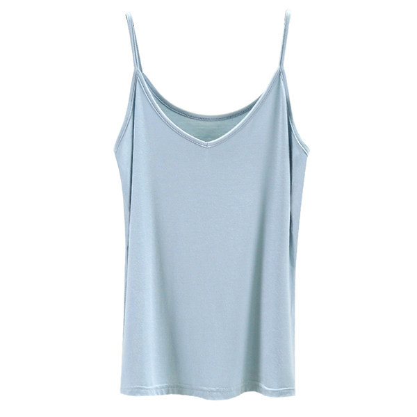 Dnevna ženska majica bez rukava na tanke naramenice