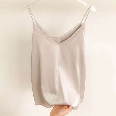 Σατέν φανελάκι απλό μοντέλο