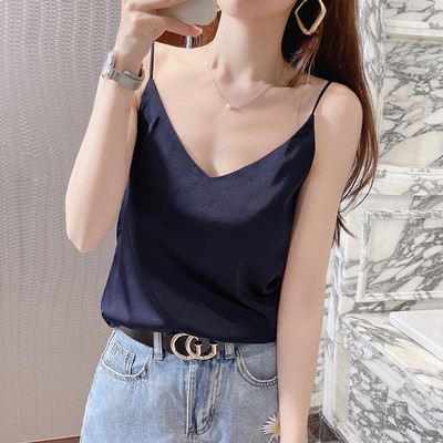 Σατέν φανελάκι απλό μοντέλο