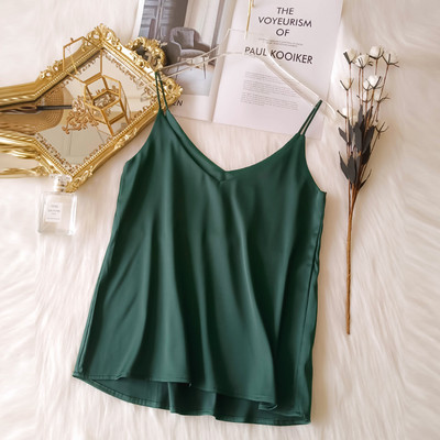 Naiste elegantne õhukeste rihmadega topp