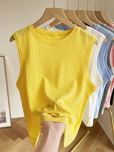 Naiste vabaaja ovaalse kaelusega topp