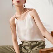 Ženska majica bez rukava s okruglim izrezom i tankim naramenicama
