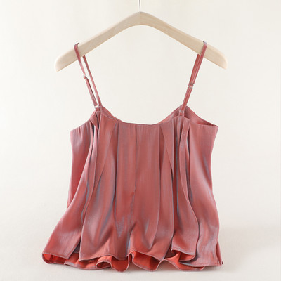 Φαρδύ μοντέλο casual φανελάκι με λεπτές τιράντες για γυναίκες