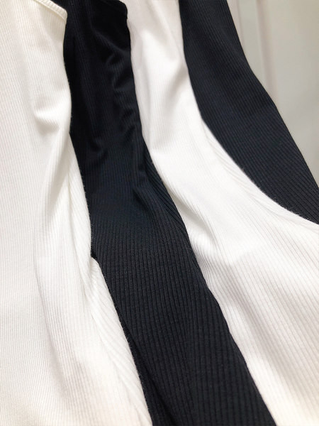 Ženska majica bez rukava sa čipkom - bijela i crna