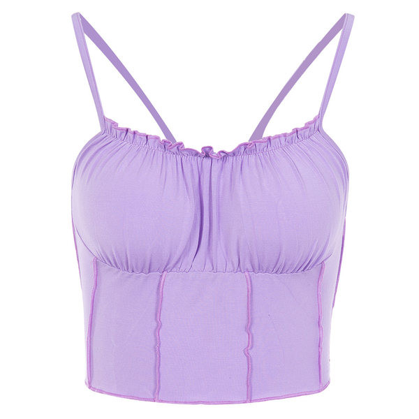 Γυναικείο κοντό μπουστάκι με λεπτές τιράντες