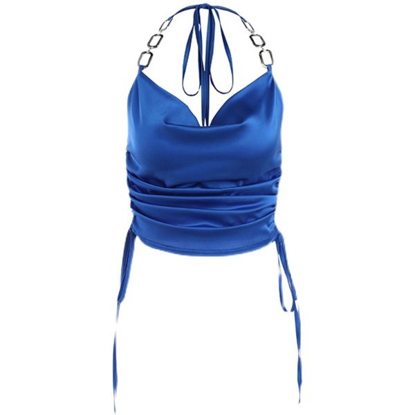 Metallelementidega naiste topp