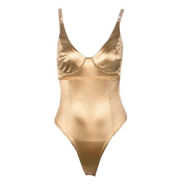 Γυναικείο βελούδινο κορμάκι με λεπτές τιράντες