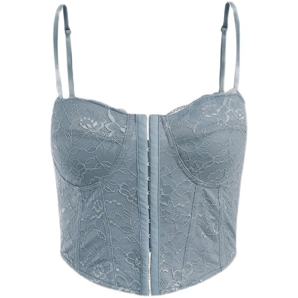 Ženski čipkani bustier s tankim naramenicama - tri boje