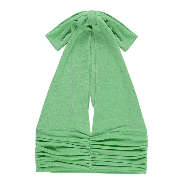 Γυναικείο κοντό μπουστάκι με λαιμόκοψη V και γυμνή πλάτη