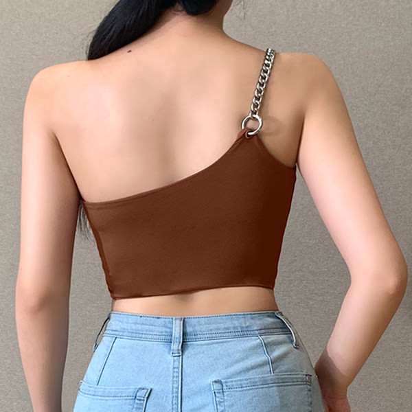 Igapäevane naiste lühike ühe rihmaga topp