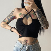 Naiste lühike ristrihmadega rinnakas