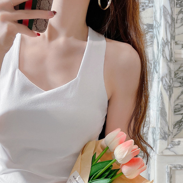 Naiste topp ristrihmadega seljal