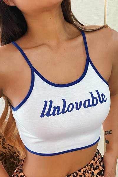 Igapäevane naiste topp kirja ja õhukeste rihmadega - valget värvi