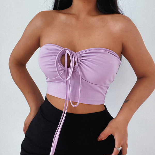 Naiste lühike rinnakorv mitmes värvitoonis lipsudega