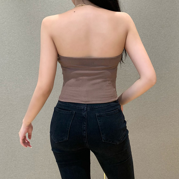 Ženski poprsje od samta s patentnim zatvaračem