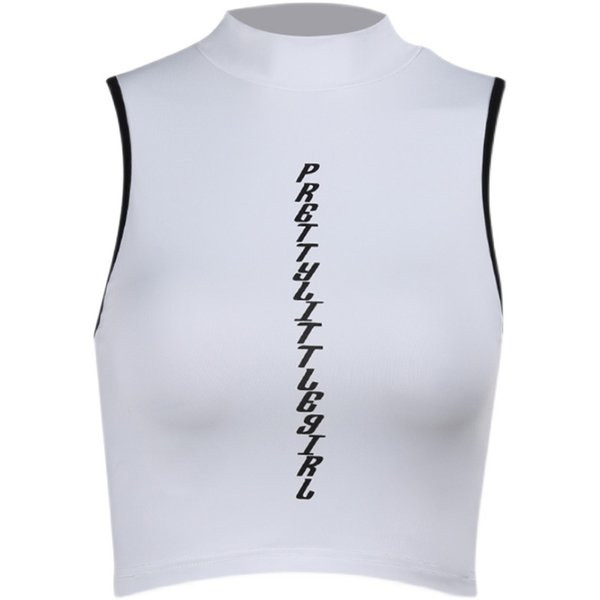 Дамски къс топ с ниска яка в бял цвят