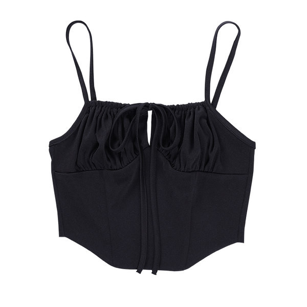 Naiste lühike rinnahoidja õhukeste rihmade ja lipsudega