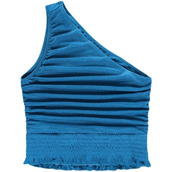 Lühike rihma ja kummiga naiste topp