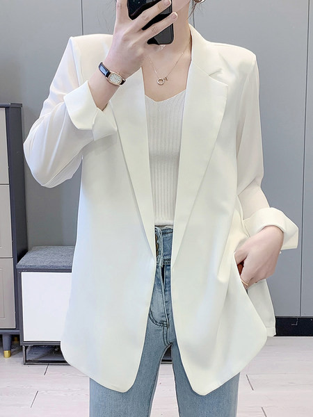 Стилно изчистено сако с дълъг ръкав