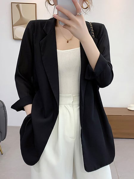 Стилно изчистено сако с дълъг ръкав