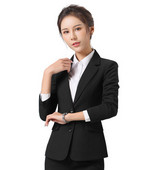 Γυναικείο επίσημο μπουφάν με μακριά μανίκια και κούμπωμα με κουμπιά