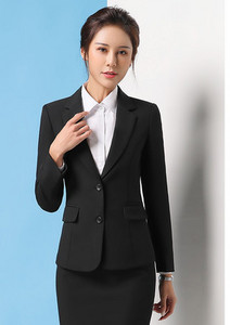 Γυναικείο επίσημο μπουφάν με μακριά μανίκια και κούμπωμα με κουμπιά