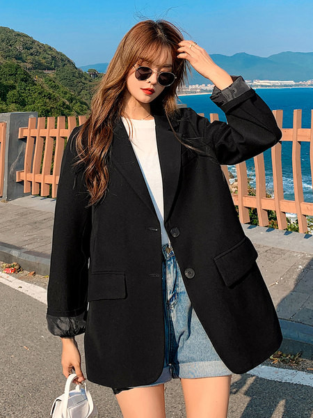 Naiste lai nööpidega jope – kahte värvi