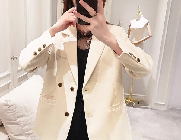 Moodne lõhikuga naiste jope - kolme värvi