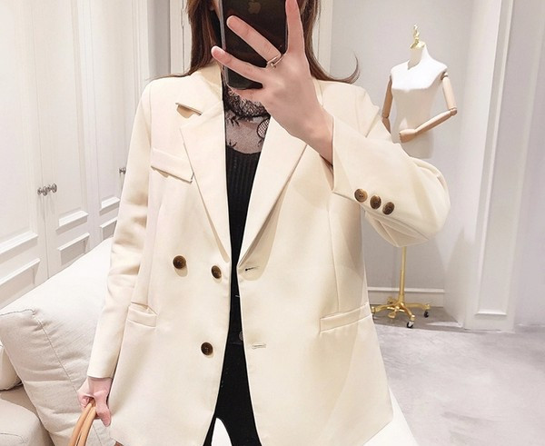 Moodne lõhikuga naiste jope - kolme värvi