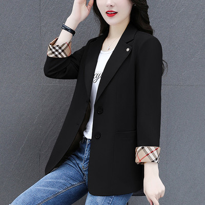 Moodne naiste nööpidega jakk