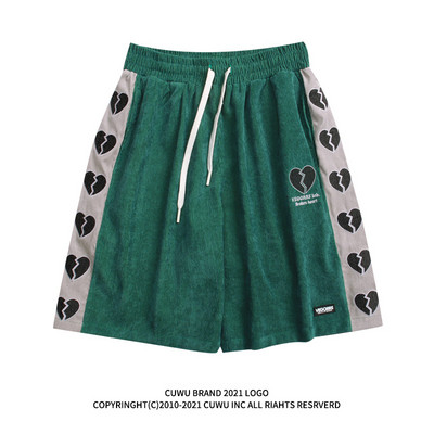 Lühikesed elastse vöökohaga spordi- ja vabaaja lühikesed püksid