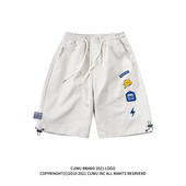 Κοντό καλοκαιρινό σορτσάκι με εφαρμογές και κορδόνια