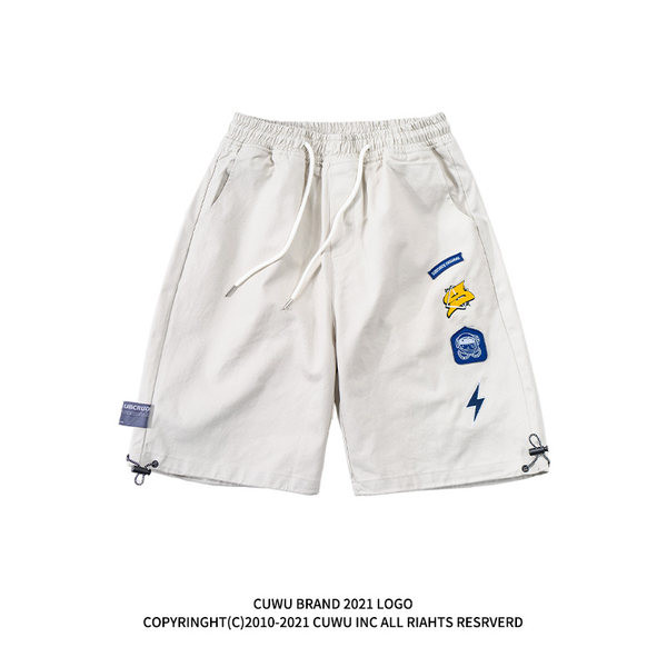 Κοντό καλοκαιρινό σορτσάκι με εφαρμογές και κορδόνια