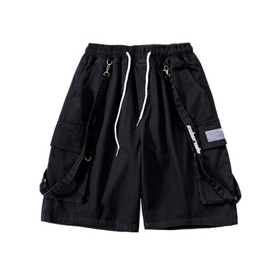 Moteriški šortai elastingu juosmeniu – trijų spalvų