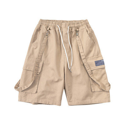 Moteriški šortai elastingu juosmeniu – trijų spalvų