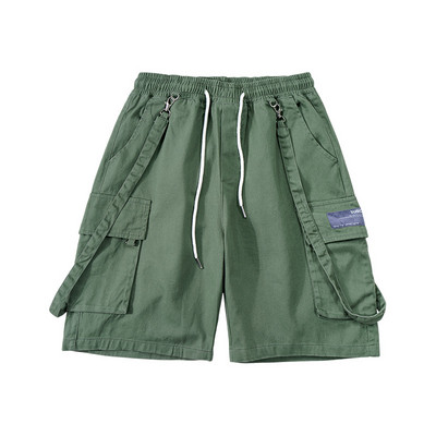 Moteriški šortai elastingu juosmeniu – trijų spalvų