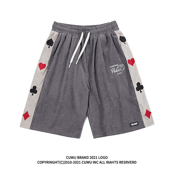 Naiste lühikesed püksid kirja ja aplikatsiooniga