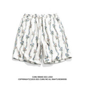 Γυναικείο αθλητικό σορτς με στάμπα πεταλούδας