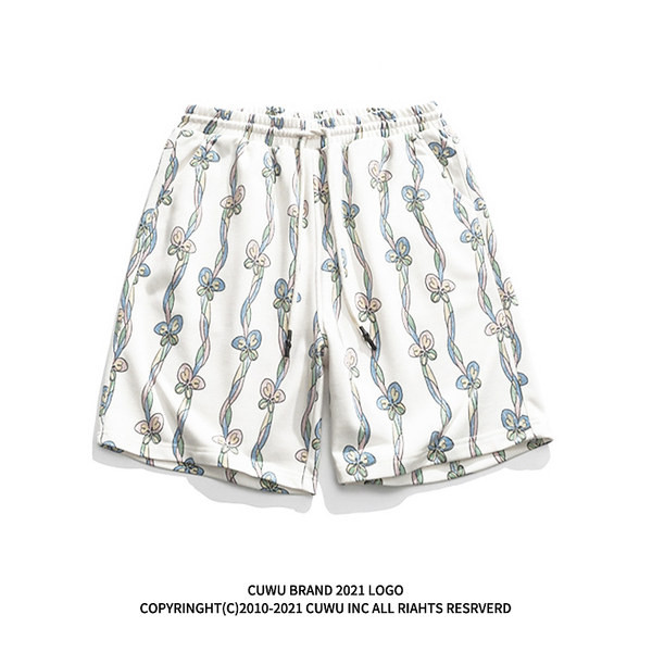 Γυναικείο αθλητικό σορτς με στάμπα πεταλούδας