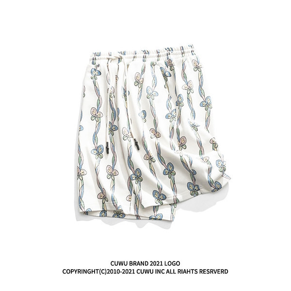 Γυναικείο αθλητικό σορτς με στάμπα πεταλούδας