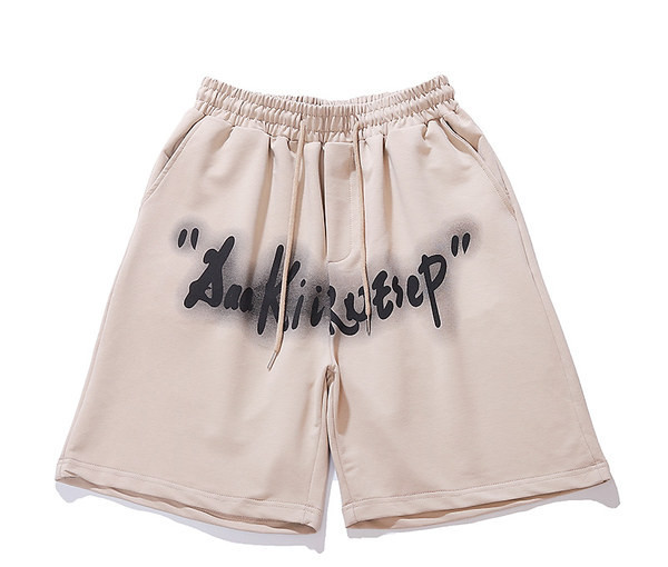 Γυναικείο φαρδύ κοντό αθλητικό σορτς με επιγραφή