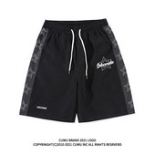 Γυναικείο αθλητικό σορτς με επιγραφή και κορδόνια