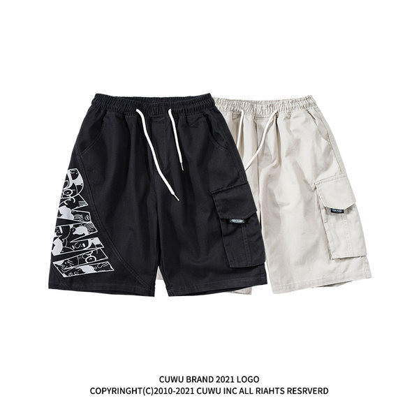 Uus mudel naiste lühikesed püksid kirja ja taskuga