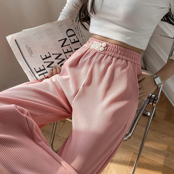 Pantaloni casual dama cu buzunare-model drept