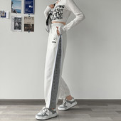 Νέο μοντέλο γυναικεία φόρμα  με τσέπες - λευκό και γκρι χρώμα